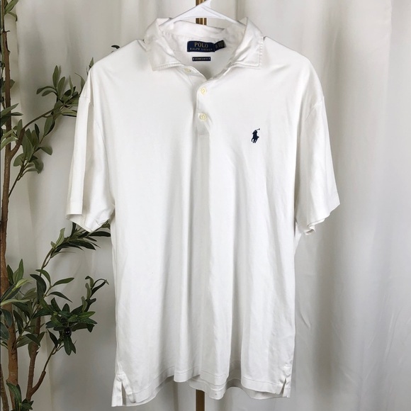 Polo Ralph Lauren Other - Polo by Ralph Lauren White Polo with Navy Pony Embroidery Sz XL (M1)